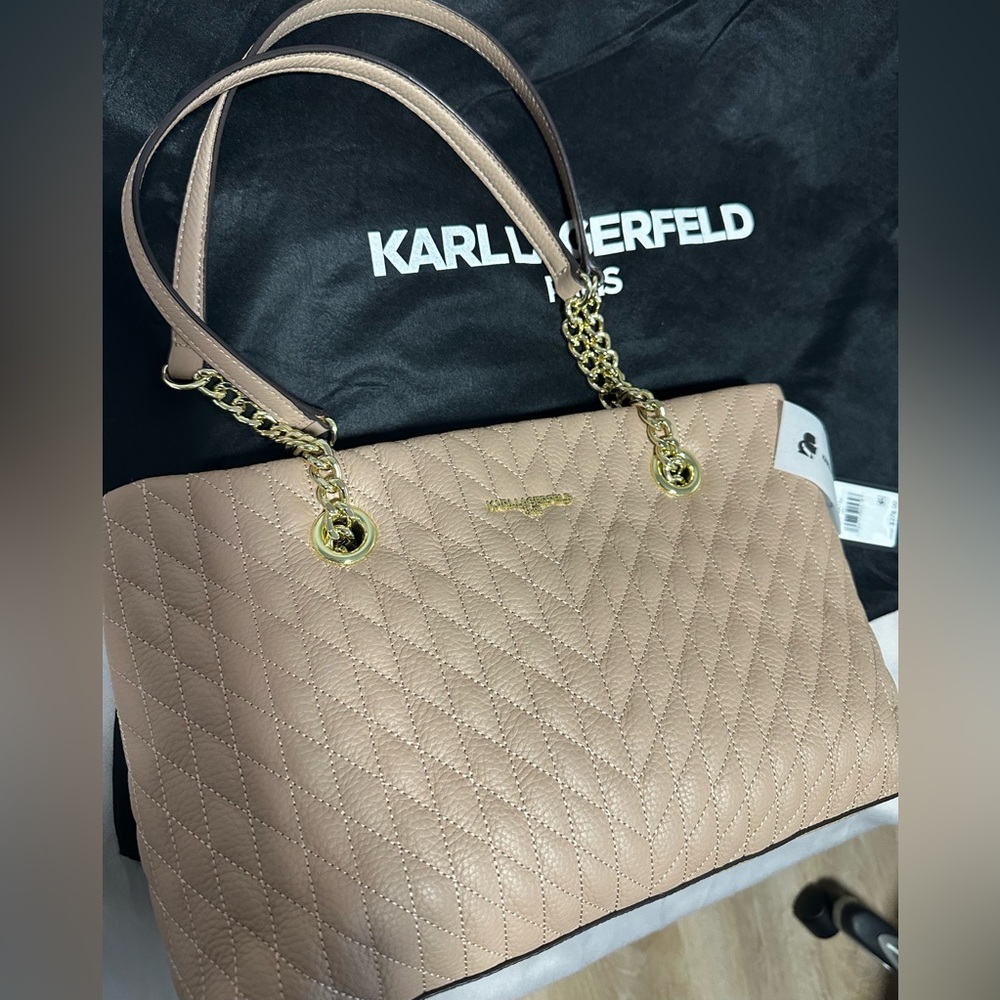 NWT Karl laagerfeld bag beige
